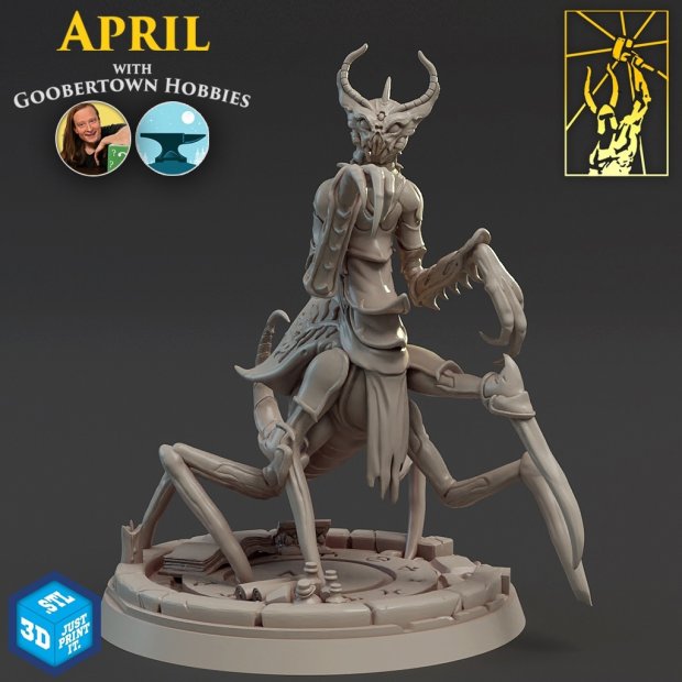 Queen of the Mantises Figure (Unpainted)