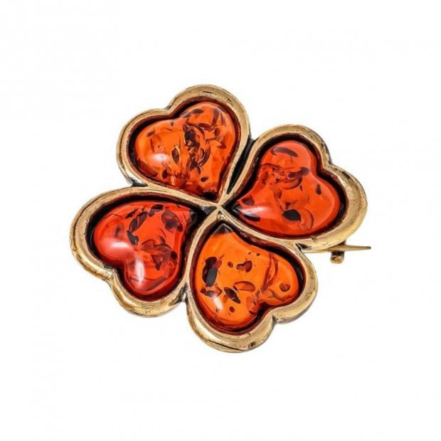 Four-leaf Clover Brooch