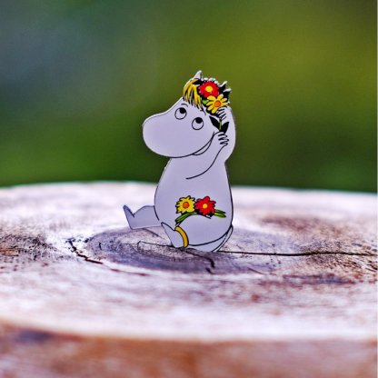 The Moomins - Snork Maiden with Flowers Brooch