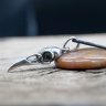 Handmade Raven Skull Pendant Necklace