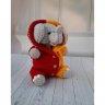 Elephant In Overalls Plush Toy