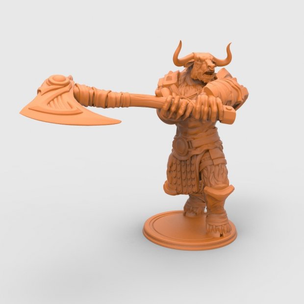 Minotaur with an ax Figure (Unpainted)