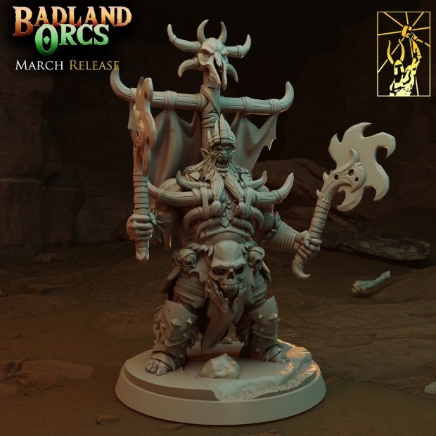 Porn Bone Chieftain of the Badlands Figure (Unpainted)