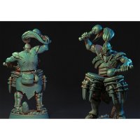 Zhryz - black orc drummer Figure (Unpainted)
