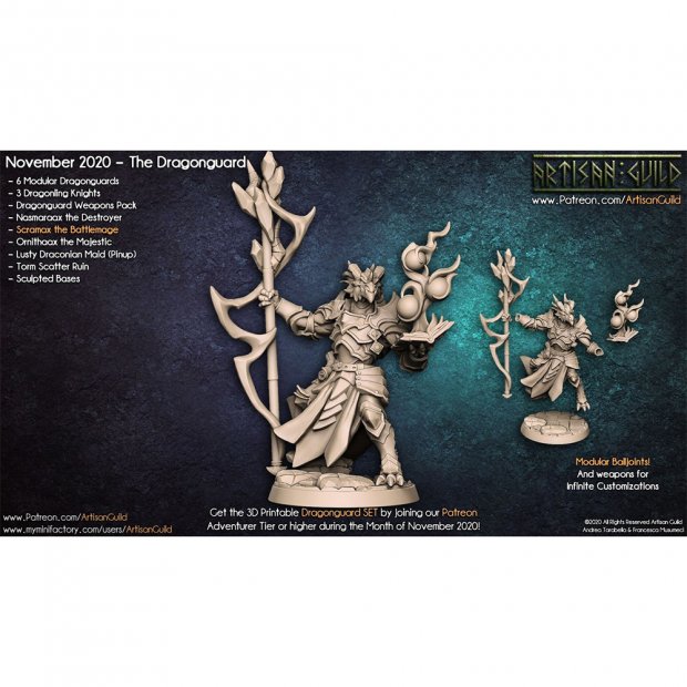 Scramax the Battlemage Figure (Unpainted)