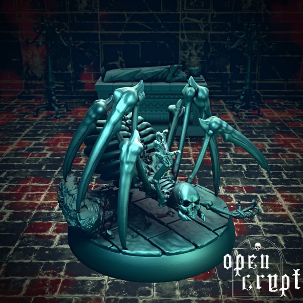 Skeleton Spider Figure (Unpainted)