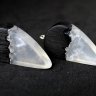 Black Silver Paired Pendant Necklaces