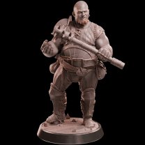 Raider Commander Drustan Figure (Unpainted)