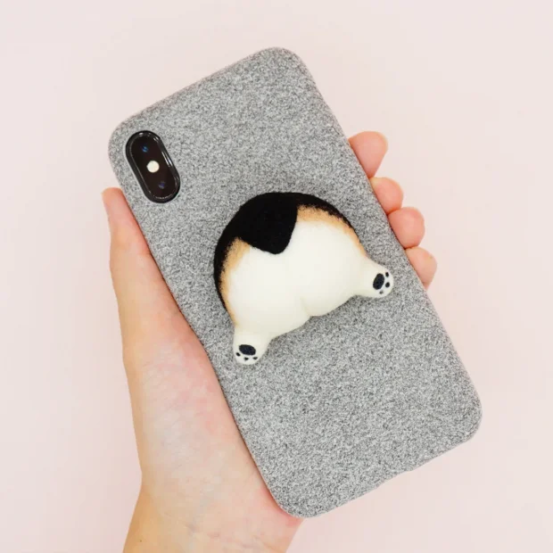 Black Corgi Dog Butt Phone Case