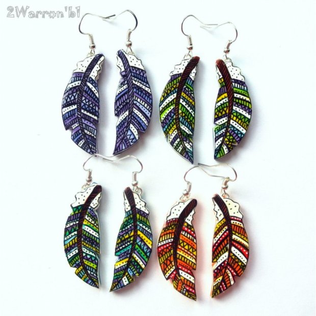 Fabulous Feather Earrings