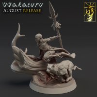 Hunter with a cat Figure (Unpainted)