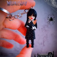 Wednesday Addams Keychain