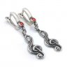 Handmade Treble Clef Earrings