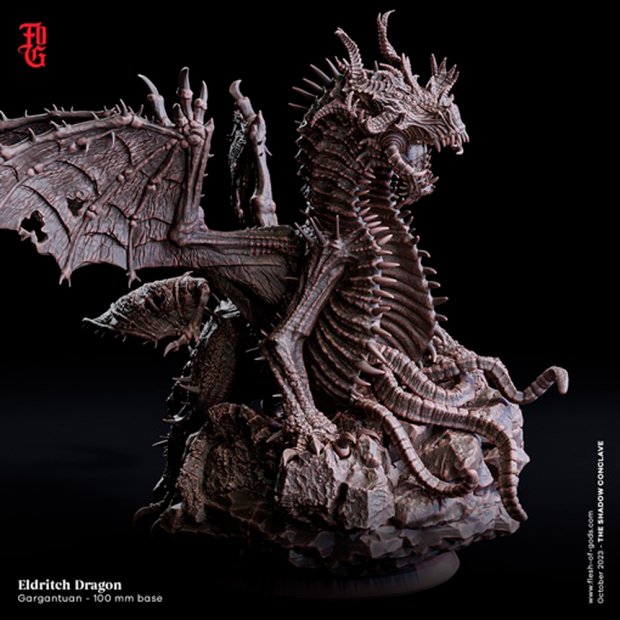 Dragon Distorted by the Ancient Gods Figure (Unpainted)