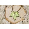 Light Green Maple Pendant Necklace