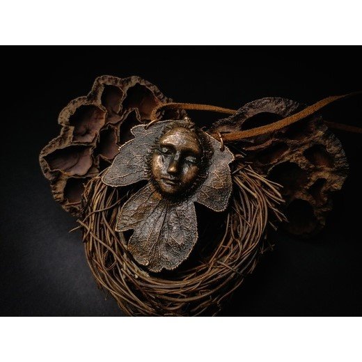 Face Of Nature Pendant Necklace