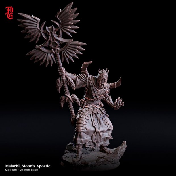 Priest Malachi is the Apostle of the Moon Figure (Unpainted)