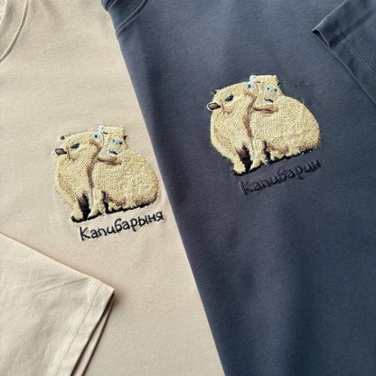 Capybaras T-shirts (2pcs)