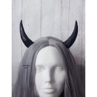 Black Horns Of Devil Hair Bezel