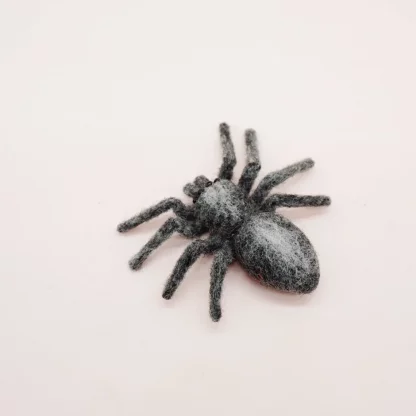 Needle Felt Spider Brooch Pin