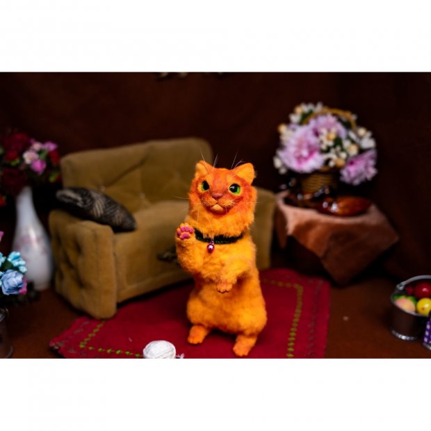 Orange Cat Plush Toy