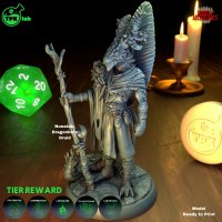 Nunatak - Dragonborn Druid Figure (Unpainted)