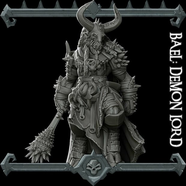 Bael demon lord Figure (Unpainted)