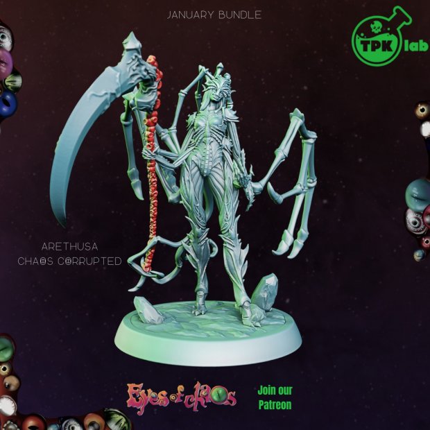 Arethusa Chaos Corrupted Figure (Unpainted)