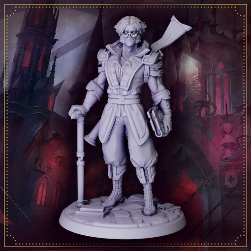 Rudolf Van Richten - The Monster Hunter Figure (Unpainted)