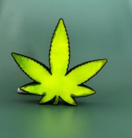 Cannabis Leaf Table Lamp Model
