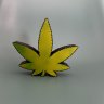 Cannabis Leaf Table Lamp Model