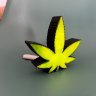 Cannabis Leaf Table Lamp Model