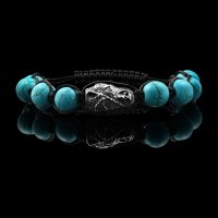 Death With AK-47 (Cacholong) Bracelet