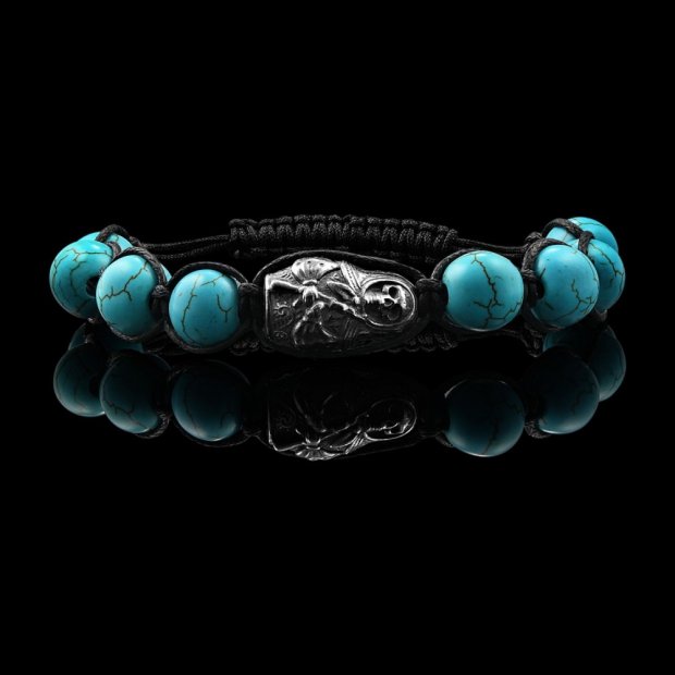 Death With AK-47 (Cacholong) Bracelet