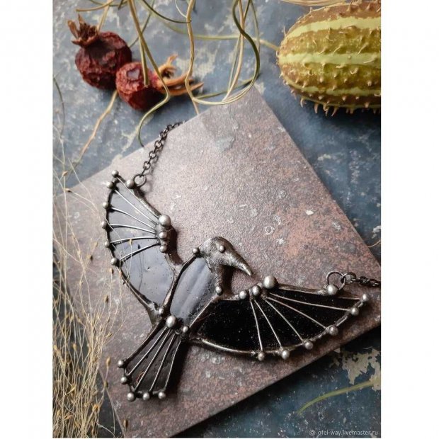 Black Raven Necklace
