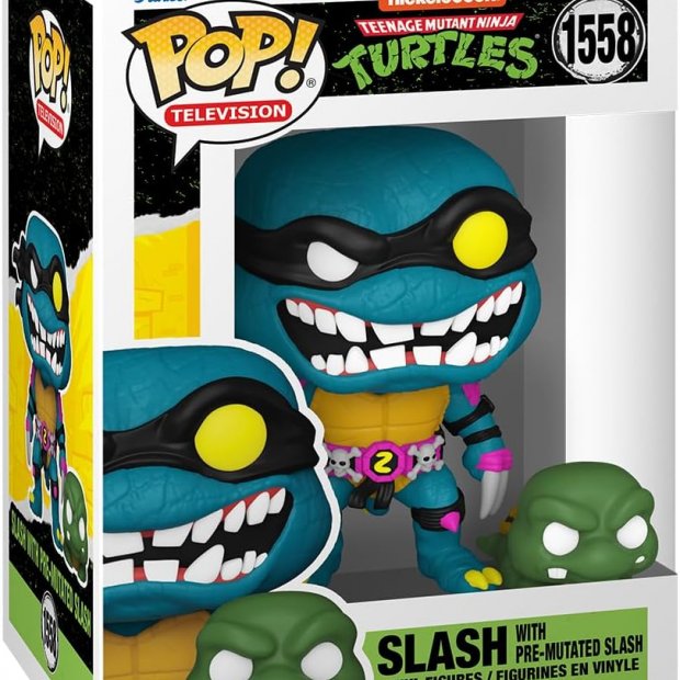 Funko Pop TMNT: Teenage Mutant Ninja Turtles – Turtle Slash & Pre-mutated Figure