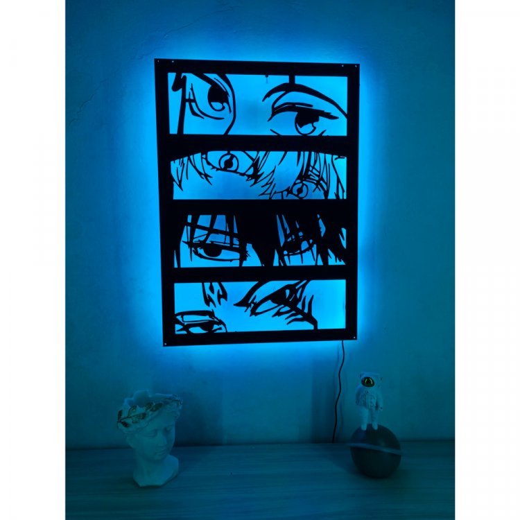 Jujutsu Kaisen Lighted Up Wooden Wall Art v6