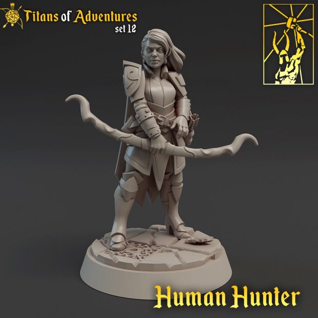 Experienced Archer Figure (Unpainted)