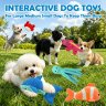 Squeaky Crinkle Plush Dog Toys (5 Pack) | Durable Chew Toys