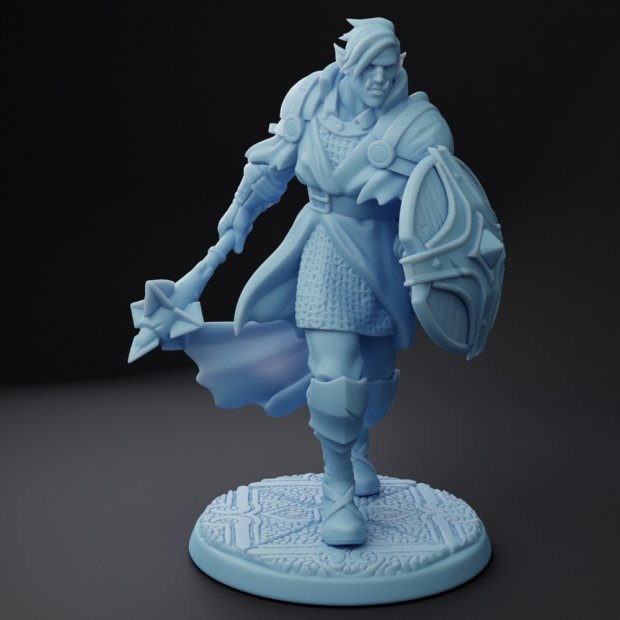 Orc with spear and shield Figure (Unpainted)