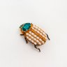 Pearl Beetle Brooch