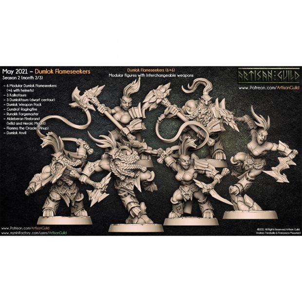 Dumlok Flameseekers Figure (Unpainted)