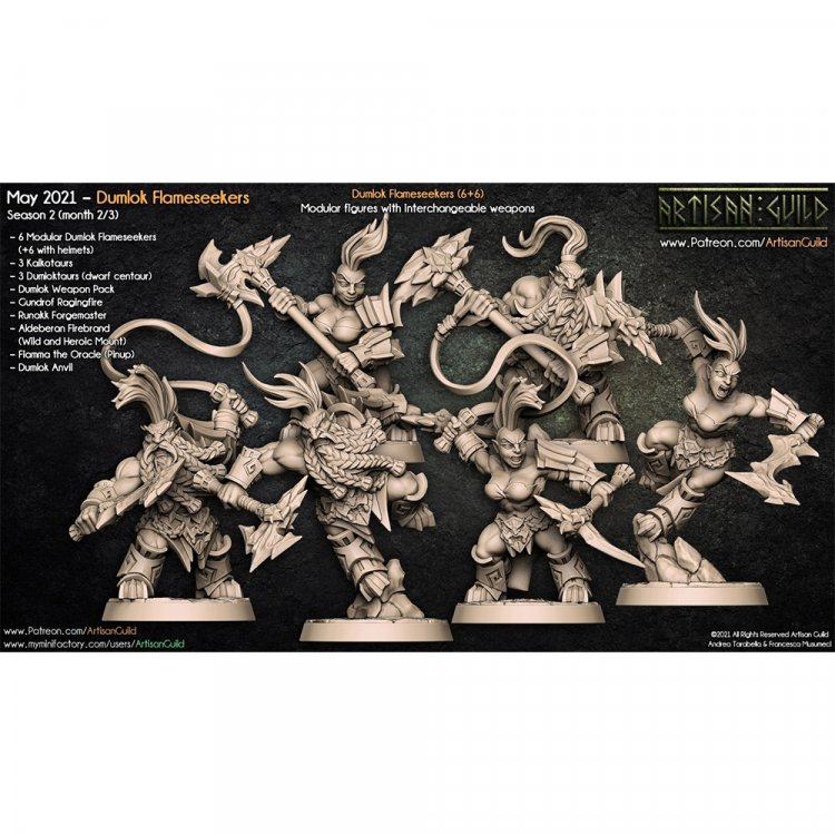 Dumlok Flameseekers Figure (Unpainted)