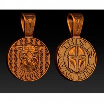 Star Wars: The Mandalorian - This Is The Way Locket/Keychain