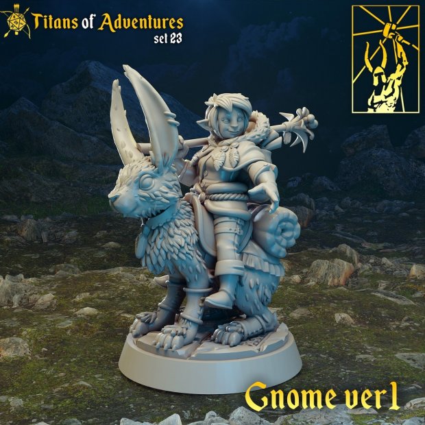 Ulmo Thorngage on a hare Figure (Unpainted)