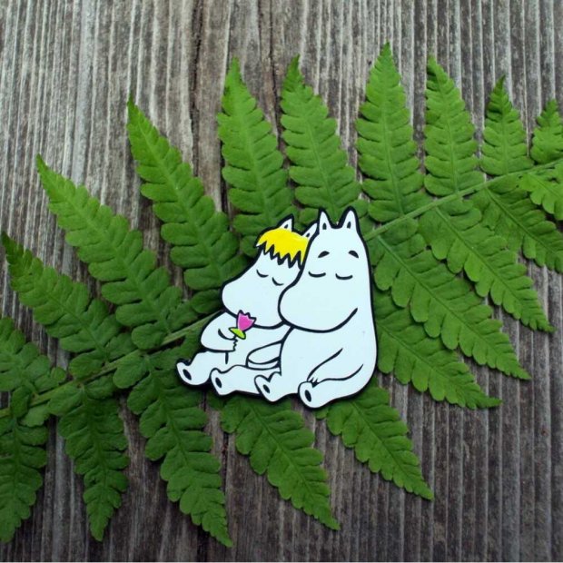 The Moomins - Moomintroll and Snork Maiden Brooch