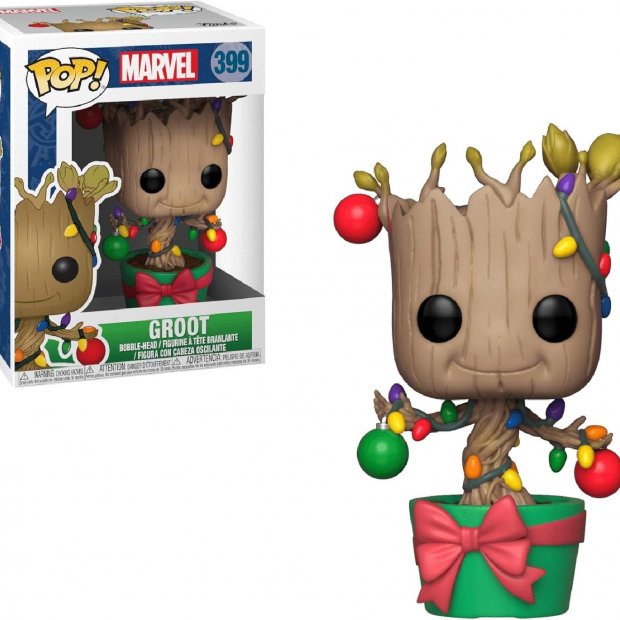 Funko Pop Marvel: Guardians of The Galaxy - Holiday Groot in a Pot Figure