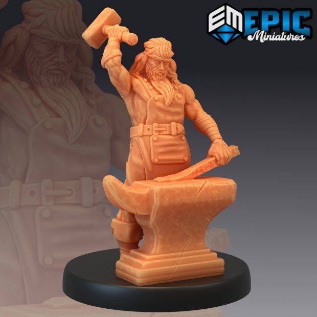 Isil the blacksmith Figure (Unpainted)