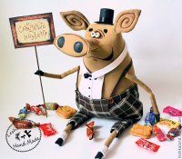 Pig In Hat Plush Toy