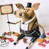 Pig In Hat Plush Toy